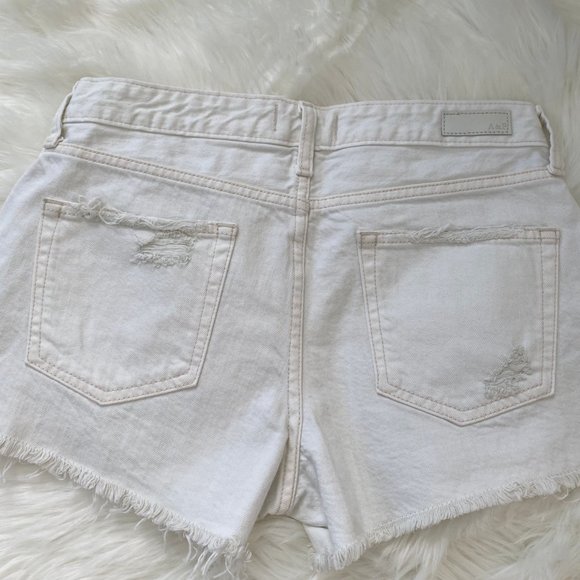 Abercrombie Womens Harper Low Rise Short, White, 0 - Picture 7 of 8